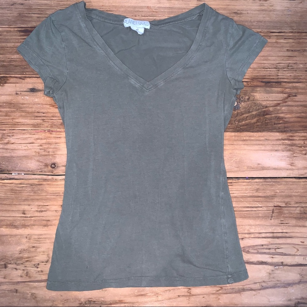 Planet Gold Medium Green Shirt